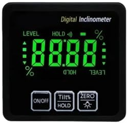360 ° Mini Digitaler Winkelmesser Elektronischer Goniometer Neigungsmesser Digitaler Winkelmesser mit Magnetfuß(With backlight IP65)
