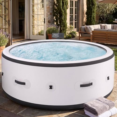 Spa Gonfiabile da Esterno 4–6 Persone, 206 cm, 150 Getti, 40 °C, LED