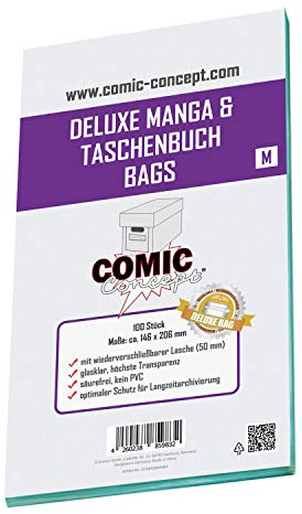 Comic Concept Deluxe Manga & Livre de poche Bags M (146 x 206 mm)