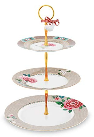 Essenza Home Pip Studio Etagere Blushing Birds | khaki - 17 x 21 x 26,5 cm