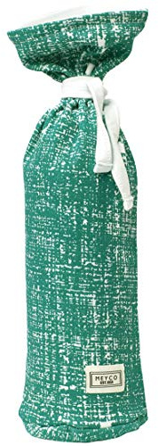 Meyco Baby Fine Lines Wärmflaschenbezug (weiches Material, leicht zu öffnen und schließen dank Kordelzug, aus 100% Baumwolle, einfache Pflege), Smaragdgrün