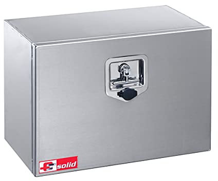 FTsolid Coffre à Outils en alu 35l Caisse sous Plancher Caisse de remorque Caisse de Stockage Caisse à Sangle Caisse à Outils Caisse de Rangement boîte sous Plancher Toolbox