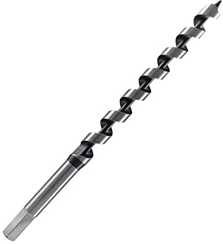 Muretnze 5/8 Inch x 12 Inch Long Auger Drill Bit for Wood, Hex Shank 3/8 Inch for Wood, Extra Long Drill Bits Brad Point Augers Drill Bits for Soft and Hard Wood, Plastic and Drywall.