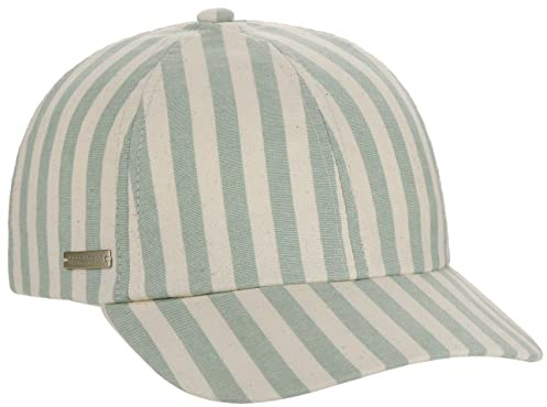 Seeberger Stripe Baumwollcap Basecap Baseballcap Damencap Sonnencap (One Size - Mint)