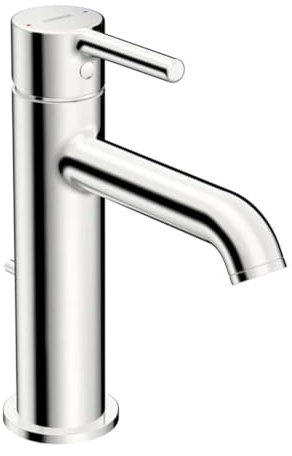 Hansa HANSAVANTIS Style tvättställsbatteri, med avloppsarmatur, pinspak, projektion 133 mm, krom, 54562207