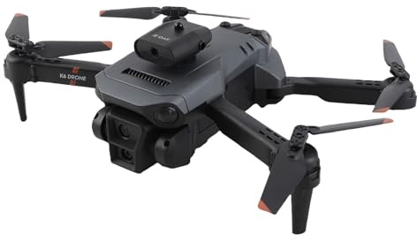 Drohne mit Kamera, 4K HD FPV Faltbare Drohne mit Intelligentem Schwebeflug, 50 Fach Zoom RC Flugzeug Quadrocopter mit Dual Kamera für Kinder, Erwachsene, Anfänger
