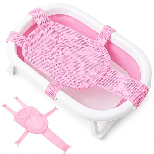 Cojín de Baño para Bebés y Recién Nacidos - Asiento de Bañera con Red de Seguridad