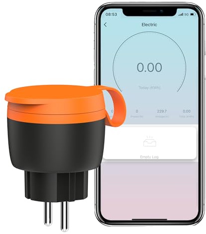 UCOMEN prise WiFi (Type E) Étanche Externe 16A 3680W Intelligente Alexa Google Home Consommation Énergie Smart Life APP 1 Pack