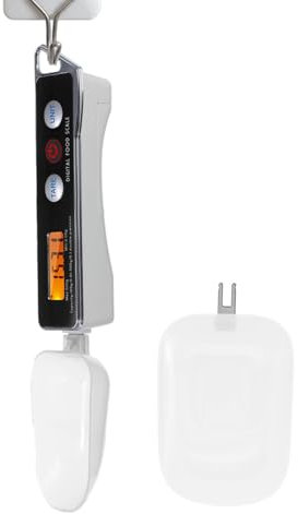 JINGAN Medidor eléctrico – Cucharillas medidoras Gramos – Cuchara para báscula alimentaria de 500 g/0,05 g con Pantalla, medidor para café en Granos, Leche, harina
