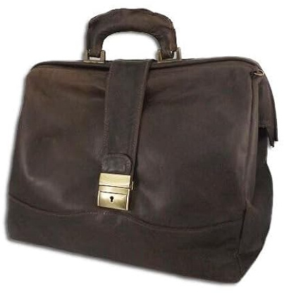 Altieri BORSA DA MEDICO IN PELLE CON TASCA POSTERIORE, MOD BORSA VIAREGGIO-MORO