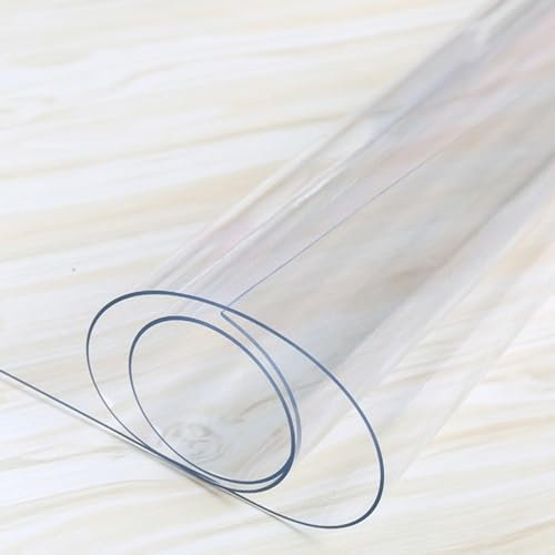 Transparente PVC-Stuhlmatte für harte Böden, transparent, für Büro, Zuhause, Teppich, Bodenschutz, rutschfest, wasserdichtes Design, 0,1 cm dick, 70 x 90 cm