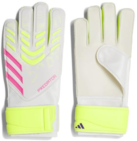 adidas Pred Gl Trn J Fußball-Torwarthandschuhe für Junioren, Jungen und Mädchen, Größe 4, Weiß
