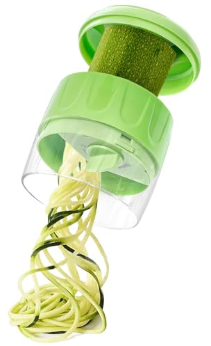 Kustimantu Zucchini Spiralizer Noodle Maker, Espiral Zoodler | Espiralizador ajustable para verduras,Gadgets de cocina manuales multifuncionales de cocina pesada para espaguetis de pasta, bajo