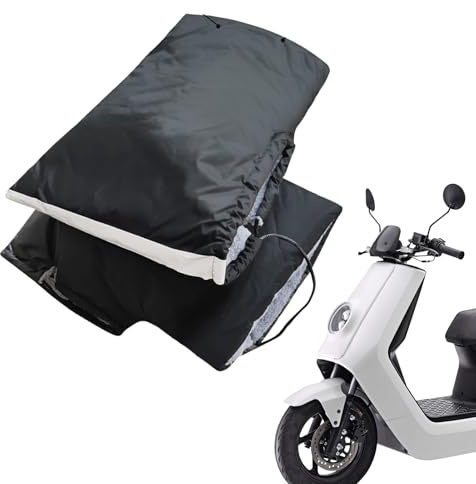 Muff para manillar de bicicleta – Guantes de moto de nieve, cubiertas de mano resistentes al viento resistentes al agua aisladas, guantes de manillar forrados térmicos | Protección de frío de larga