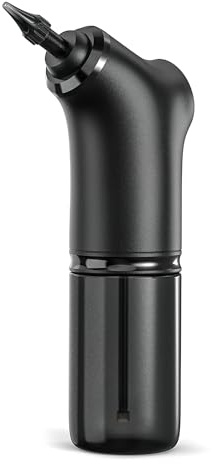 Electric Ear Cleaner with 4 Modes, Black Portable Ear Wax Removal System, Safe Irrigation Device with Digital Control, Disposable Tips, Gentle Cleaning for Adults