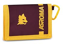 Seven Portafoglio a strappo Roma, Rosso, Scomparto Interno portatessere e portabanconote, Taschino esterno con zip, Per bambini e ragazzi, Calcio, Prodotto ufficiale