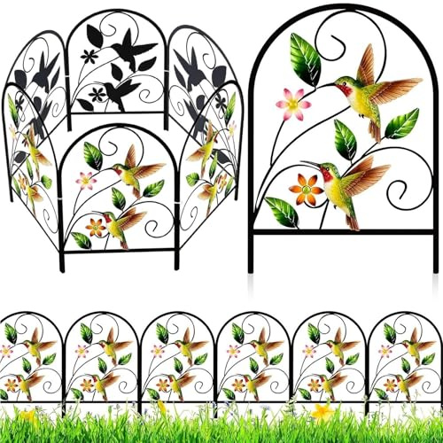 Pannelli Recinzione Giardino | Staccionata Ad Per Cani E Conigli,6 Pezzi Staccionata Bordi Aiuola Cortile - Per Cortile Prato Paesaggio Giardino Posteriore Aiuola Pianta Verdura