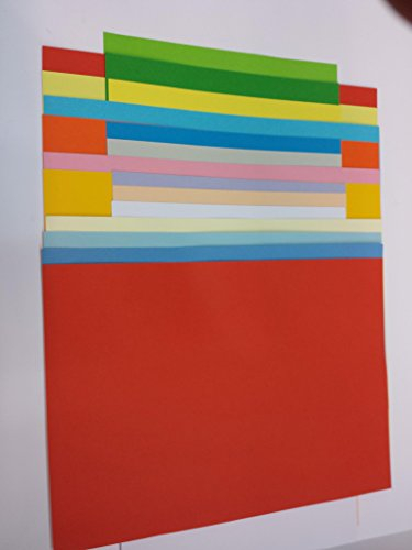 Tonkarton - Tonpapier - Tonzeichenpapier - 90 Blatt DIN A2-160g/m² Farbe: je Farbe 5 Blatt
