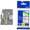 Brother TZE231 TZe-231 P-touch Schriftband (12mm breit, 8m lang, u.a. für Brother PT-H100LB/R, -H105, -E100/VP, -D200/BW/VP, -D210/VP, laminiert) schwarz auf weiß