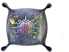 Vassoio per dadi per giochi da tavolo e RPG - Age of Sigmar, Warhammer 40k, The 9 Age, Warhammer FRP - Spacca-cranio