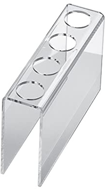 SCHÖNHUBER FRANCHI set di alzata in plexiglass trasparente, con 4 fori porta coni e 30 bicchieri per presentazioni finger food ideali per Eventi, Catering, Party, Ristoranti, bar pasticcerie