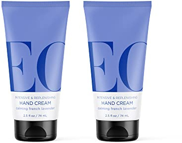 EO Hand Cream, 2.5 Ounce (Pack of 2), French Lavender, Moisturuzer for dry skin and made with Essential Oils for Men and Women