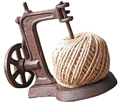 Perfeclan Cast Iron Jute Twine Spool and Scissors holder Gift for Sewer Twine Rack for Garden Farmhouse Kitchen