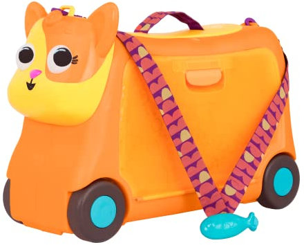 B. toys – Kinder Handgepäck Koffer Katze – Reisekoffer, Kinderkoffer mit Licht & Geräuschen – Kindergepäck zum Draufsitzen – mit Stauraum – für Mädchen und Jungen ab 2 Jahren – Lolo