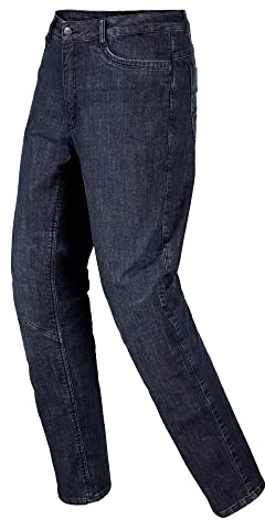 FAST WAY Motorrad Jeans Herren, EN Geprüfte Motorradhose Herren Klasse A, Entnehmbare Knie Protektoren, Hüfte, Gesäß & Knie Verstärkt, Sicherheitsnähte an Sturzpositionen, Blue Jeans, L32
