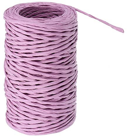 PATIKIL 164 Füße Blumig Bindedraht Wickelgarn 2mm Blumengeschäft Draht Eisen Drahtpapier Bedeckter Weinstock Wickeldraht Bindedraht für Blumensträuße Lila