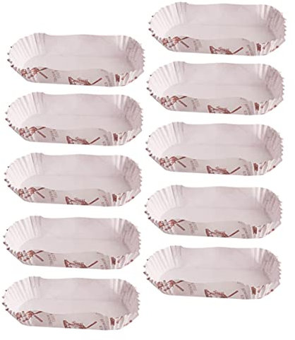 600Pcs Bread Tray Tomatoes Square Cupcake Liners Cupcake Paper s Cake Paper Lactose eclairs Bread loaf Pans for Baking Cake Liner Baking mat Coating White