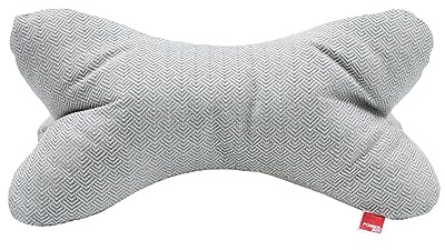 POWER INN Leseknochen (100% Viscose, Mint/Weiß Fischgräten Muster)