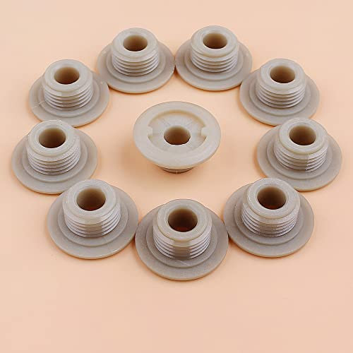10 unids/lote for motosierras pequeñas de Gas de 2 tiempos G2500 25cc 38cc bomba de aceite de motosierra engranaje helicoidal Herramienta eléctrica para exteriores