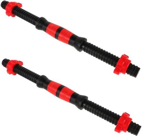 Supvox 2 Stück Hantelstangen 40cm Stahl Mit Rutschfestem Griff Sternverschluss Krafttraining Kurzhantel Für Fitness Gym Übungen