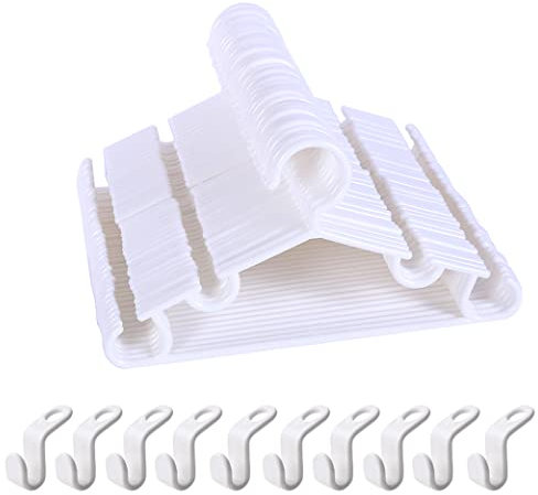 haweeli Lot de 40 cintres en Plastique pour Bébé enfants et tout-petits, 27 cm