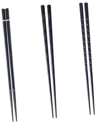 CIYODO 2paia Bacchette Antiscivolo Per Ristoranti Set Bacchette Giapponesi Lavabili Design Per Cucina e Sushi Per Cene e Feste