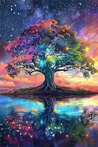 Lago Dell'Albero della Vita Puzzles 2000 Pezzi per Adulti, Challenge Gioco Educativo per adulti, puzzles per Gioco Familiare, Giochi Rilassamento e Intelligence, puzzle 2000 pezzi 100 x 70 cm