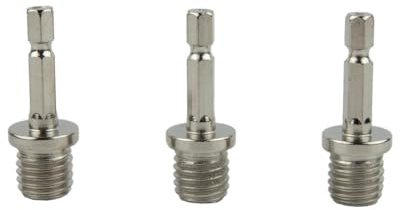 3 Stück Sechskant Verbindungsstange Adapter Bohrfutter für M14 Polierscheibe Verbindungsstange Metall 6mm Schaft Geeignet für Bohrmaschinen