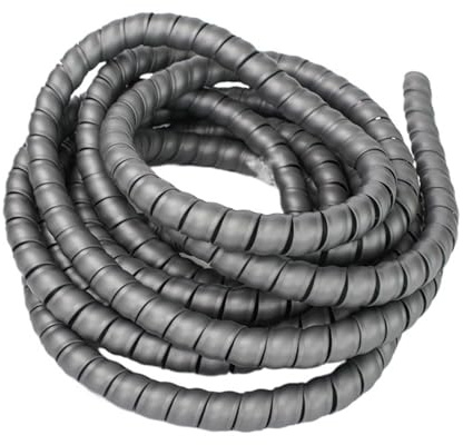 Manguito flexible en espiral para la gestión de ca Manguito espiral for cable multicolor, 10-40 mm, 5 metros, ignífugo(Gray,38mm inside diameter)