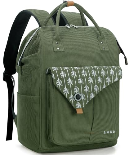 Lekesky 15.6 Inch Laptop Rucksack, Computer Backpack, School Bag for Women