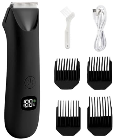 Tondeuse À Poils Du Corps | Rasoir Électrique à Faible Bruit,Tondeuse À Poils Pubiens Pour Hommes,pour Parties Intimes Pubis Dos Aisselles Poitrine Bras