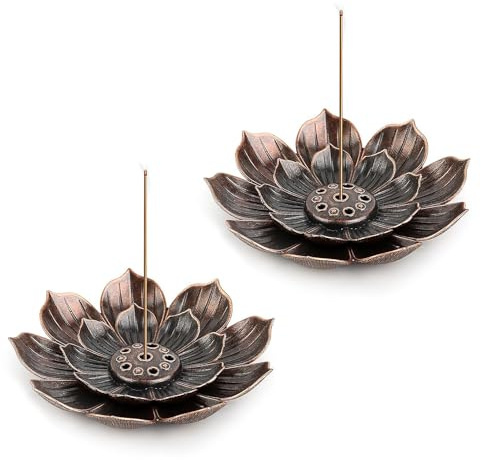 2 PCS Incense Holder, Incense Stick Holders, Insence-Stick Holder, Lotus Incense Stick Holders Burner Holder, for Office Tea House Meditation Yoga Spa Home Fragrance Decor