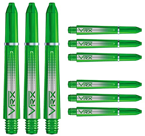 VRX Mittlere Schäfte - Grün - 3 Sets pro Packung (9 Schäfte in total)