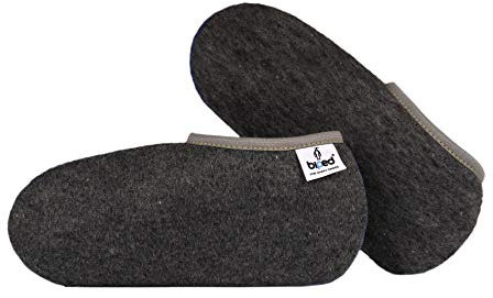 biped Stiefelsocken POLARFUCHS - Gummistiefelsocken für Freizeit und Beruf - wärmende Füßlinge als Hausschuh Ersatz - für die Reise - made in Germany - z2745(43-44)