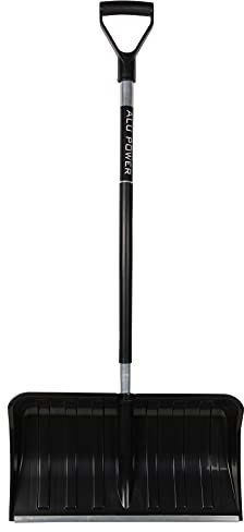 Ondis24 Schneeschaufel Alu Schneeschieber Alpinus Alutube Ergo Eco - Schwarz Schneeschippe