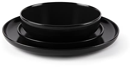 Excelsa 65861, Nordic Tafelservice 12-teilig, Keramik, Schwarz