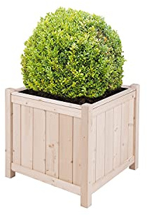 empasa Hochbeet Blumenkasten Kräuterbeet Frühbeet Pflanzkübel Pflanzkasten | aus Holz für Garten, Balkon und Terrasse, Größe:BLOOM L - 45 x 45 x 45 cm