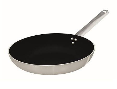 Pentole Agnelli Poêle professionnelle à induction Chef Shark Skin évasée basse 32 cm, Poêles à frire, Sauteuses