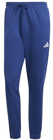 adidas Men's Essentials Feelcozy Fleece Pants, Dark Blue/White, M