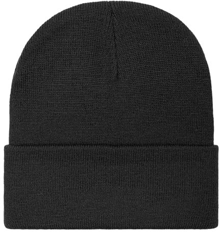 The ScotchMan Herren Damen Outdoor Beanie Strickmütze Wollmütze Einheitsgröße Schwarz